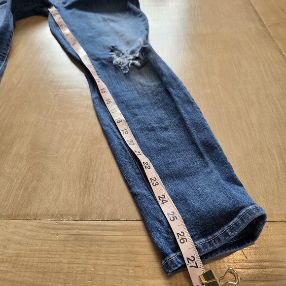 7 For All Mankind “The Skinny” Distressed Skinny Jeans – Size 30 - Picture 9 of 12